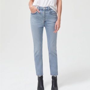 AGOLDE RILEY HIGH RISE STRAIGHT CROP size 25